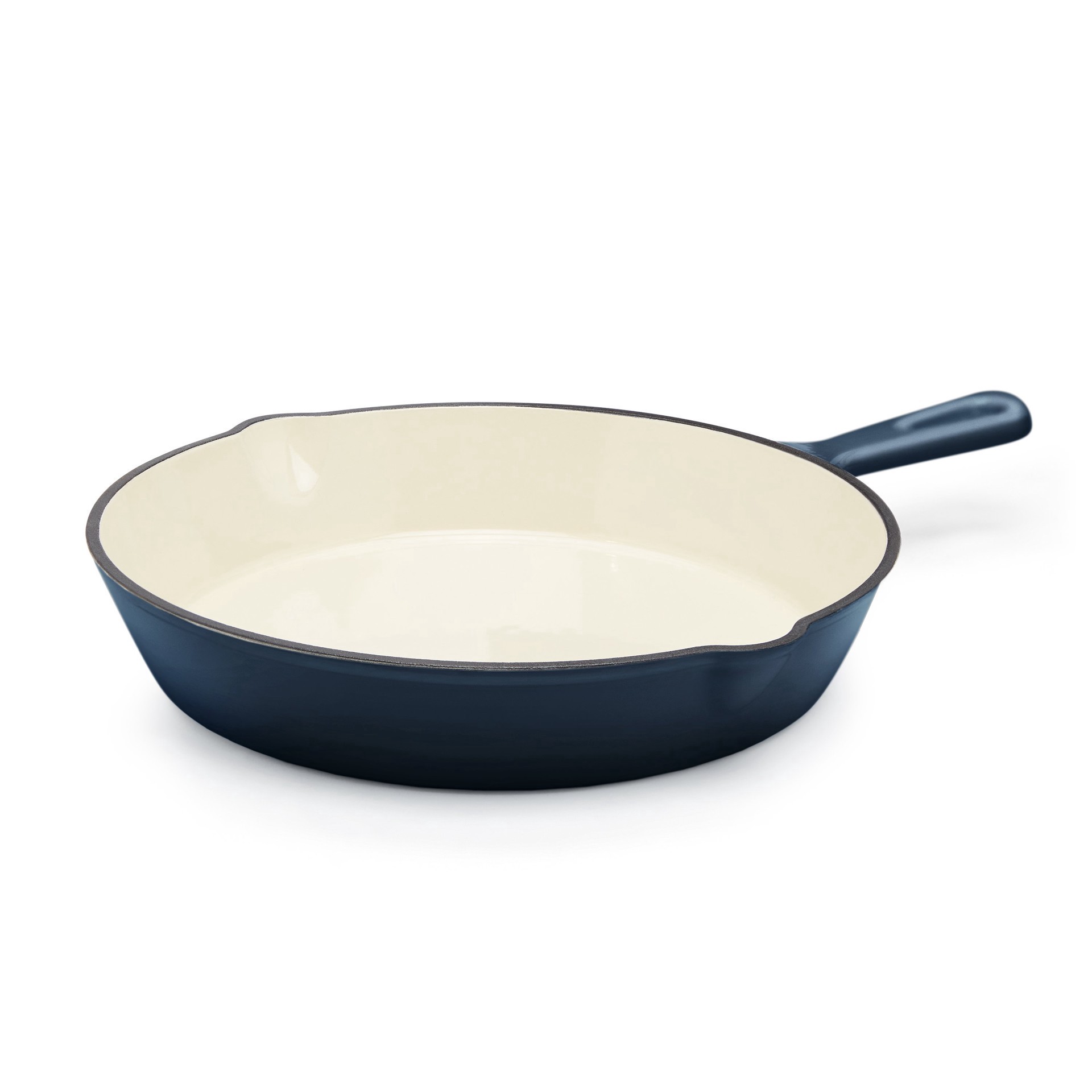slide 1 of 1, Kitchen & Table by H-E-B Enameled Cast Iron Skillet - Ocean Blue, 10 ft