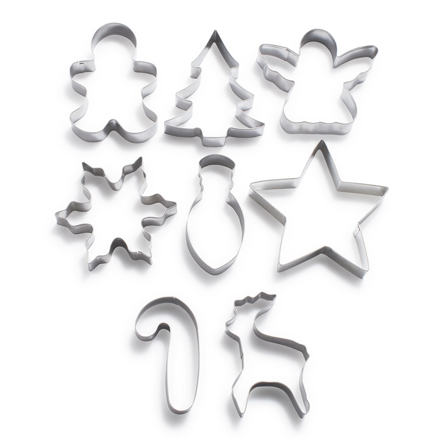 slide 1 of 1, Sur La Table Christmas Cookie Cutters, 8 ct