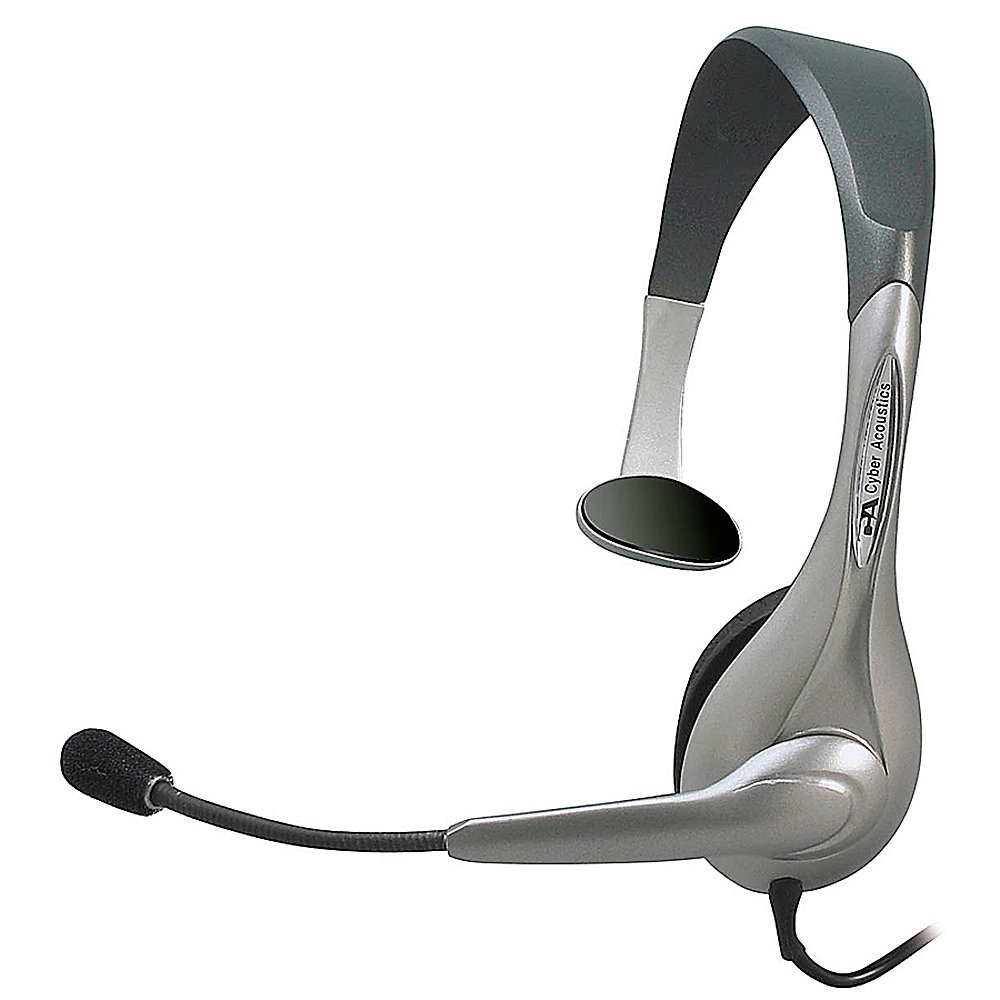 slide 1 of 1, Cyber Acoustics AC-104 Universal Headset with Microphone, 1 ct