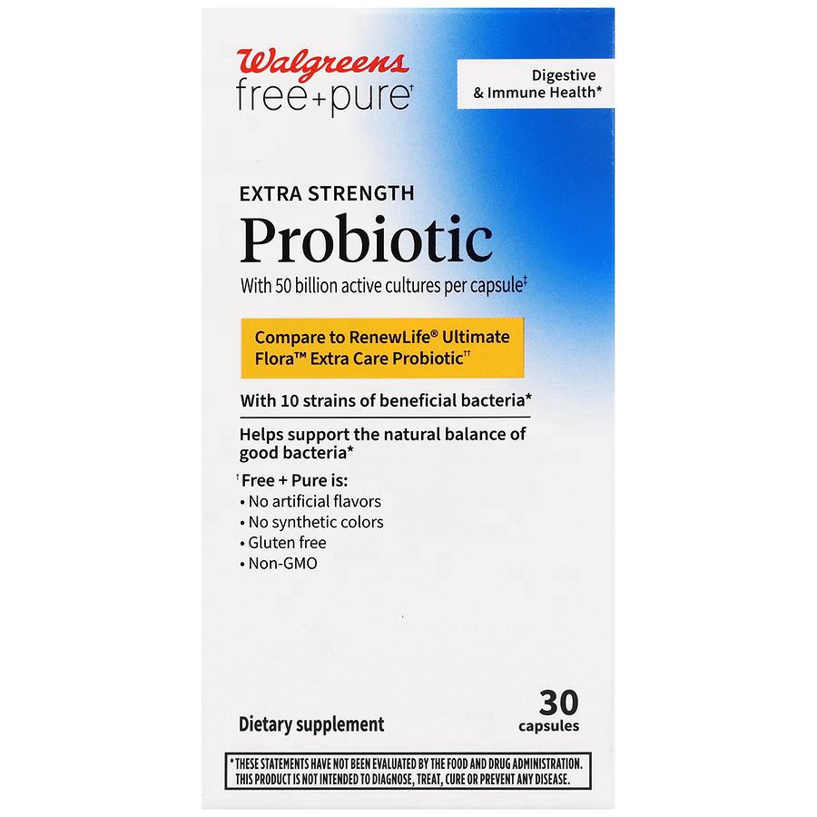slide 1 of 5, Walgreens Extra Strength Probiotic, 30 ct