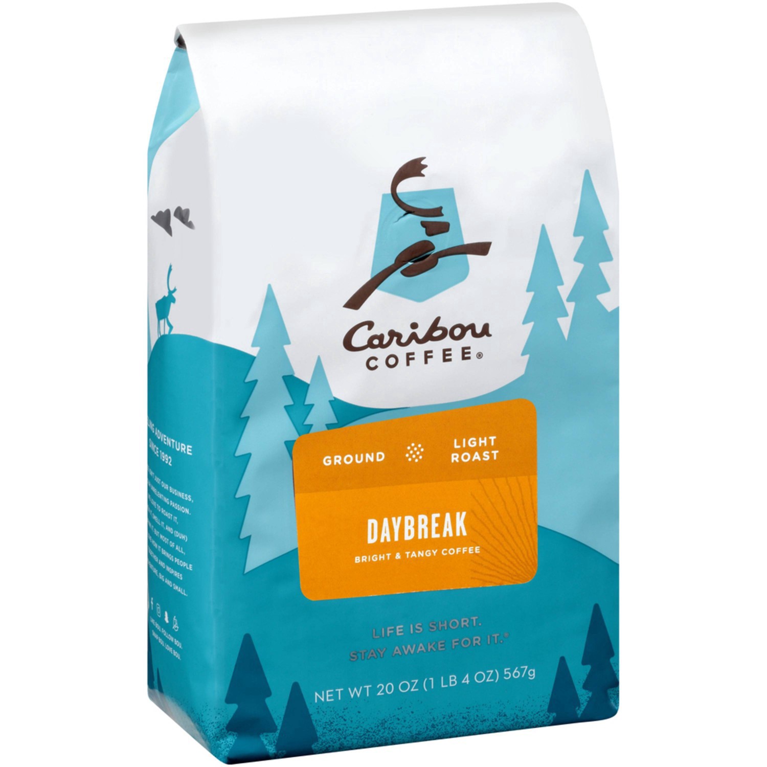 slide 4 of 27, Caribou Coffee Daybreak Blend Ground Coffee - 20 oz, 20 oz