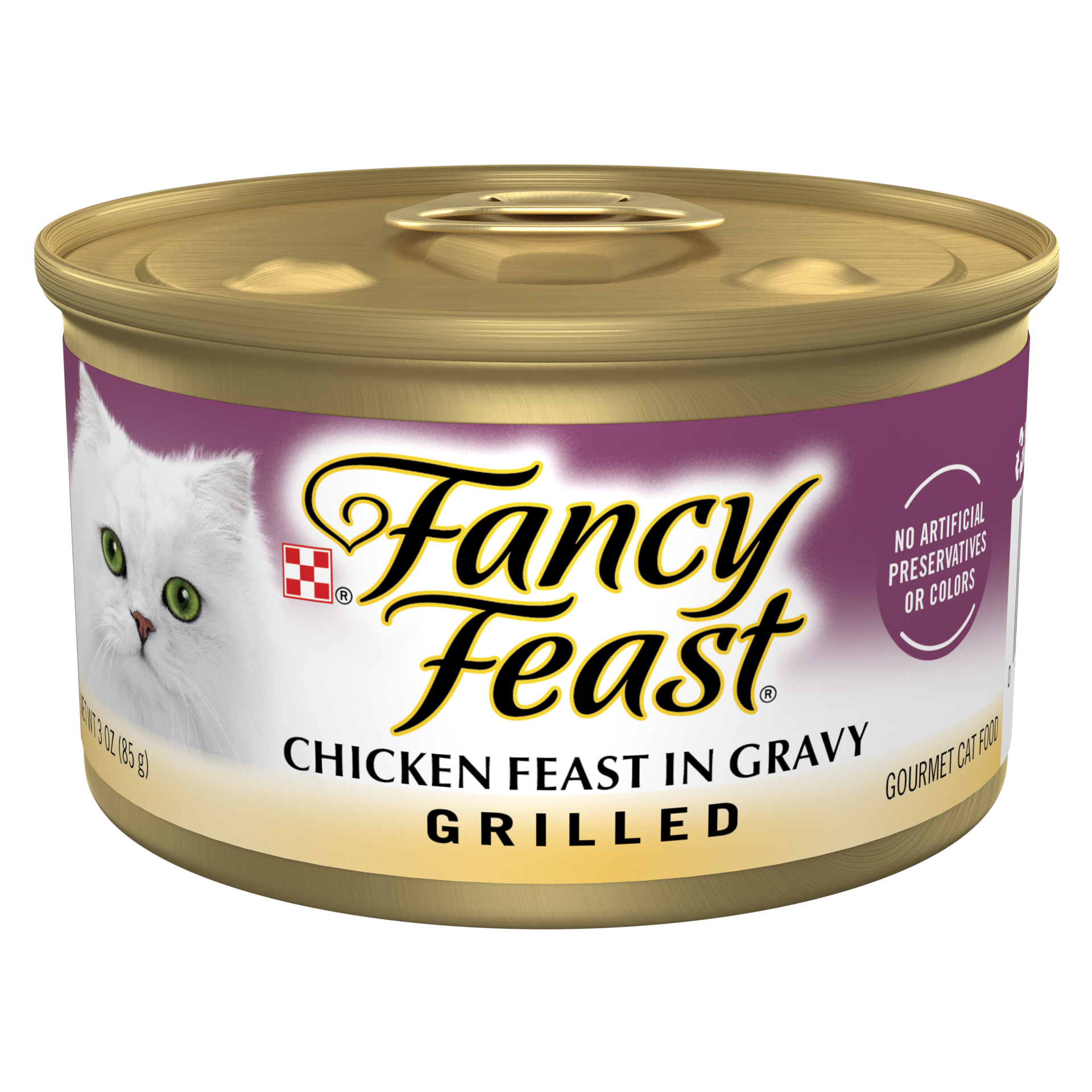 slide 1 of 7, Fancy Feast Grilled Chicken Feast In Gravy Cat Food, 