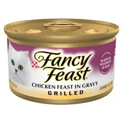 Fancy Feast Purina Fancy Feast Grilled Wet Cat Food Chicken Feast in Wet Cat Food Gravy - 3 oz. Can