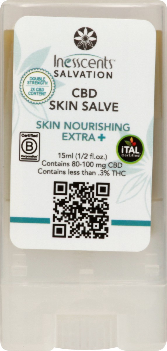 slide 3 of 12, Inesscents Salvation CBD Skin Salve 15 ml, 15 ml