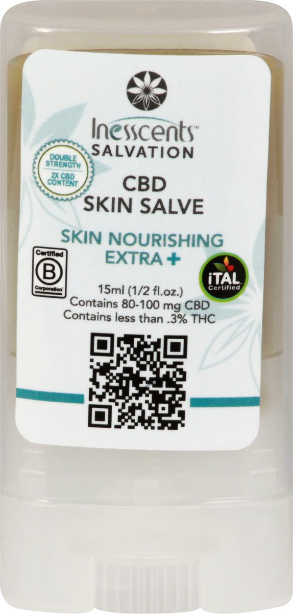 slide 12 of 12, Inesscents Salvation CBD Skin Salve 15 ml, 15 ml