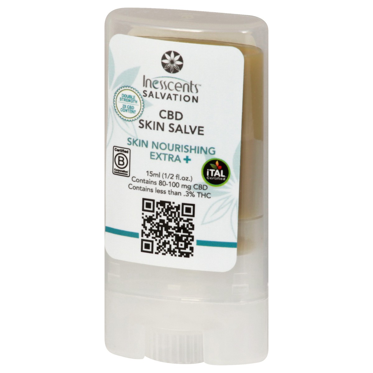 slide 8 of 12, Inesscents Salvation CBD Skin Salve 15 ml, 15 ml