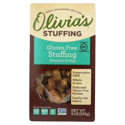 Olivia's Croutons Gluten Free Stuffing - Sage & Rosemary - 9 oz