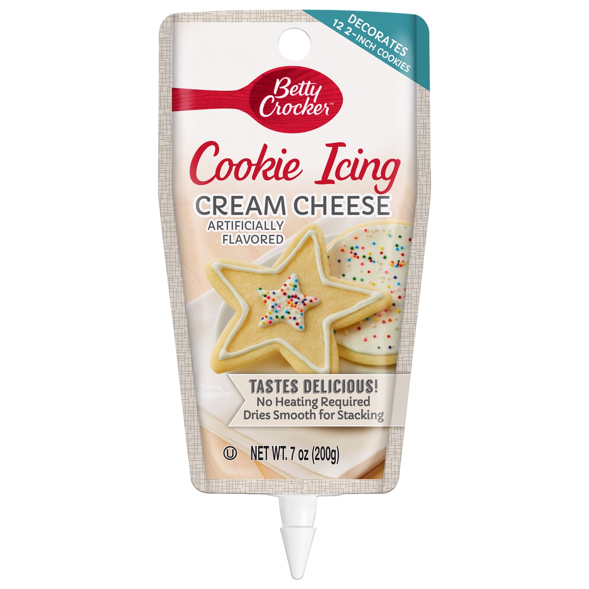 slide 1 of 1, Betty Crocker Cream Cheese Cookie Icing 7 oz, 7 oz