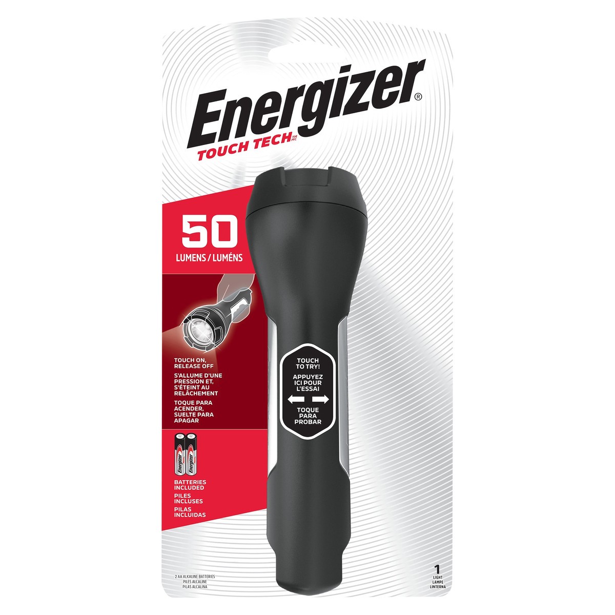 slide 4 of 4, Energizer Touch Tech Flash Light, 1 ct