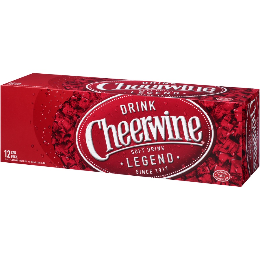 slide 2 of 8, Cheerwine Soft Drink, 12 fl oz; 12 ct, 12 ct; 12 oz
