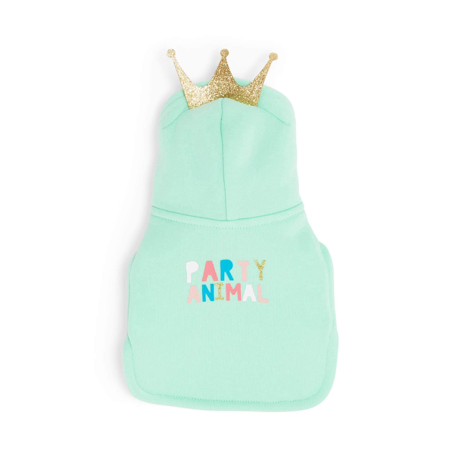 slide 1 of 1, YOULY Birthday Small Animal Hoodie, X-Small, Green, 1 ct