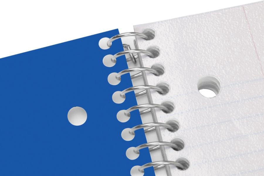 slide 2 of 3, Office Depot Brand Stellar Poly Notebook, 8 1/2" X 11", 3 Subject, College Ruled, 300 Pages (150 Sheets), Blue, 150 ct