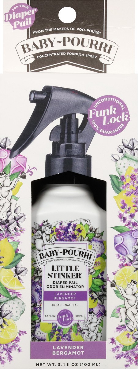 slide 2 of 11, Baby-Pourri Little Stinker Diaper Pail Lavender Bergamot Odor Eliminator 3.4 fl oz, 3.4 fl oz