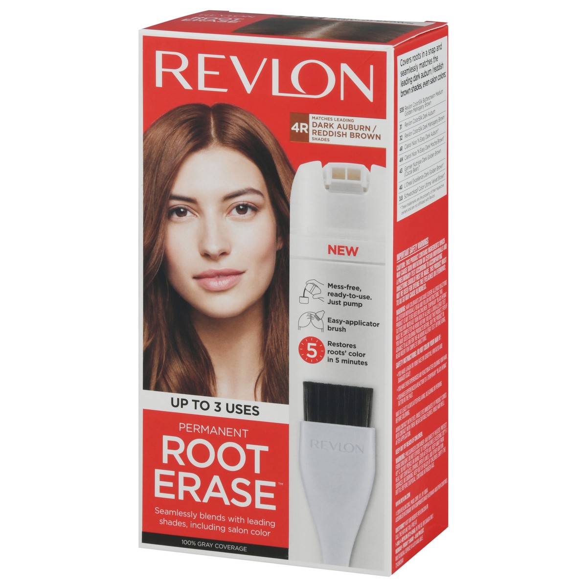 slide 8 of 12, Revlon Root Erase Permanent Touch Up, Dark Auburn / Reddish Brown, 1 ct