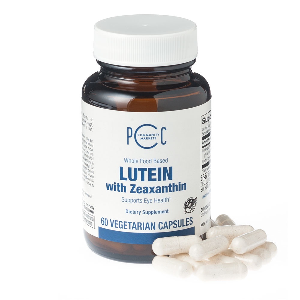 slide 1 of 1, PCC Lutein With Zeaxanthin (Veggie Caps), 60 ct