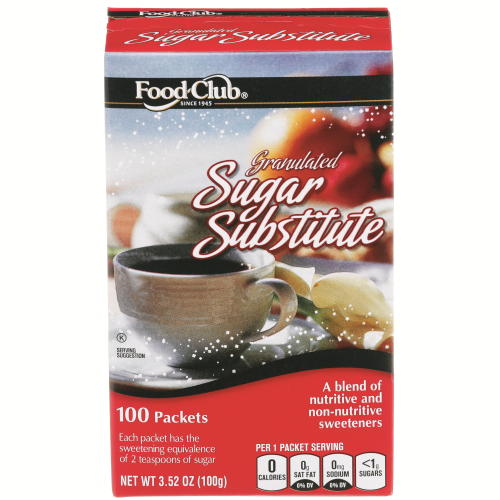 slide 1 of 1, Food Club Sugar Substitute Sacchrin, 100 ct