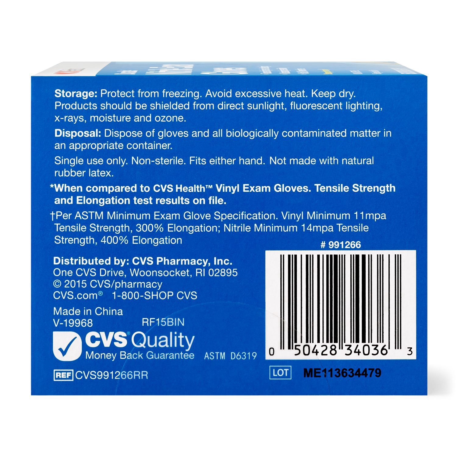 slide 2 of 5, Cvs Durable Nitrile Exam Gloves, Medium, 50 Ct, 50 ct