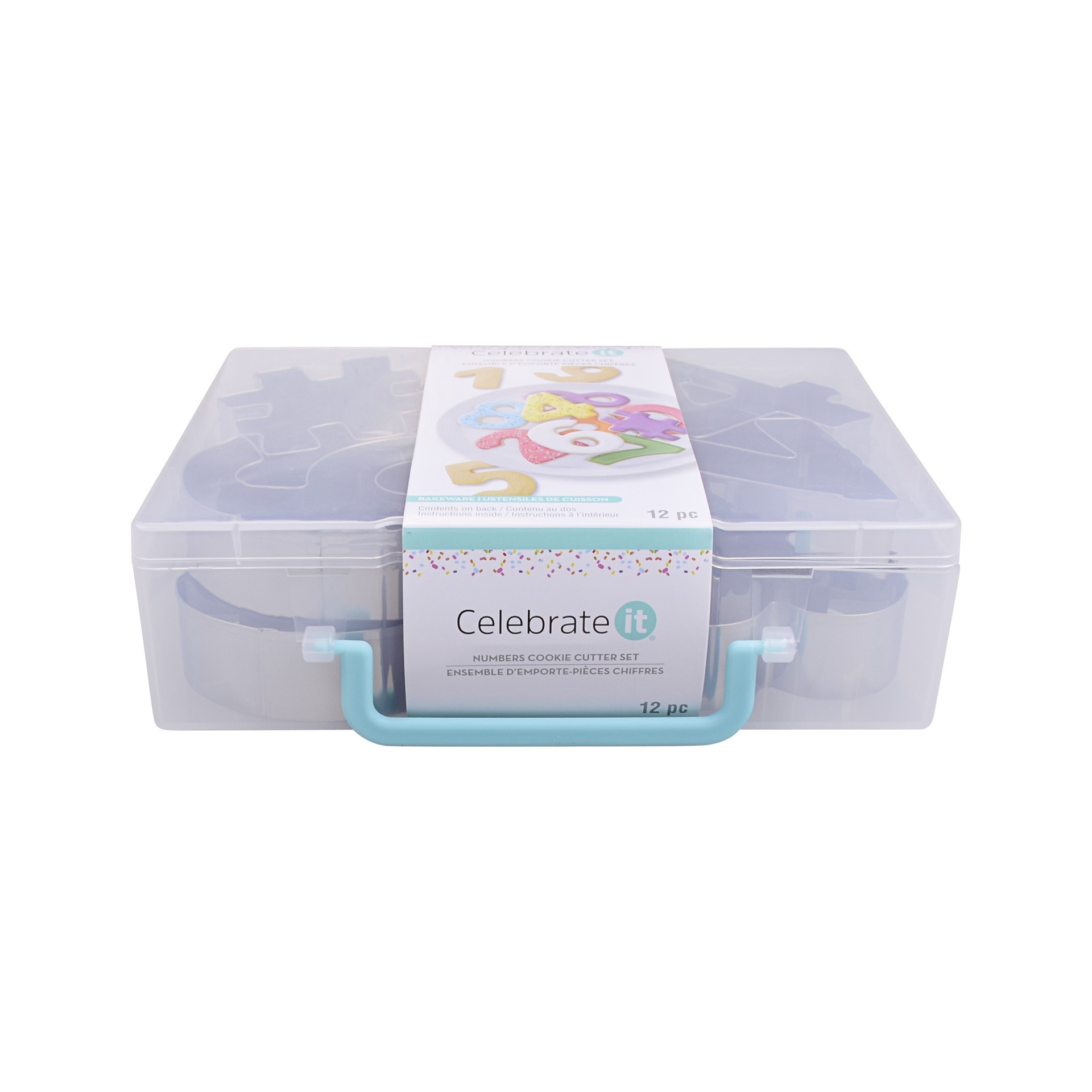 slide 2 of 4, Numbers Stainless Steel Cookie Cutter Set By Celebrate It, 3.25 in x 1 in