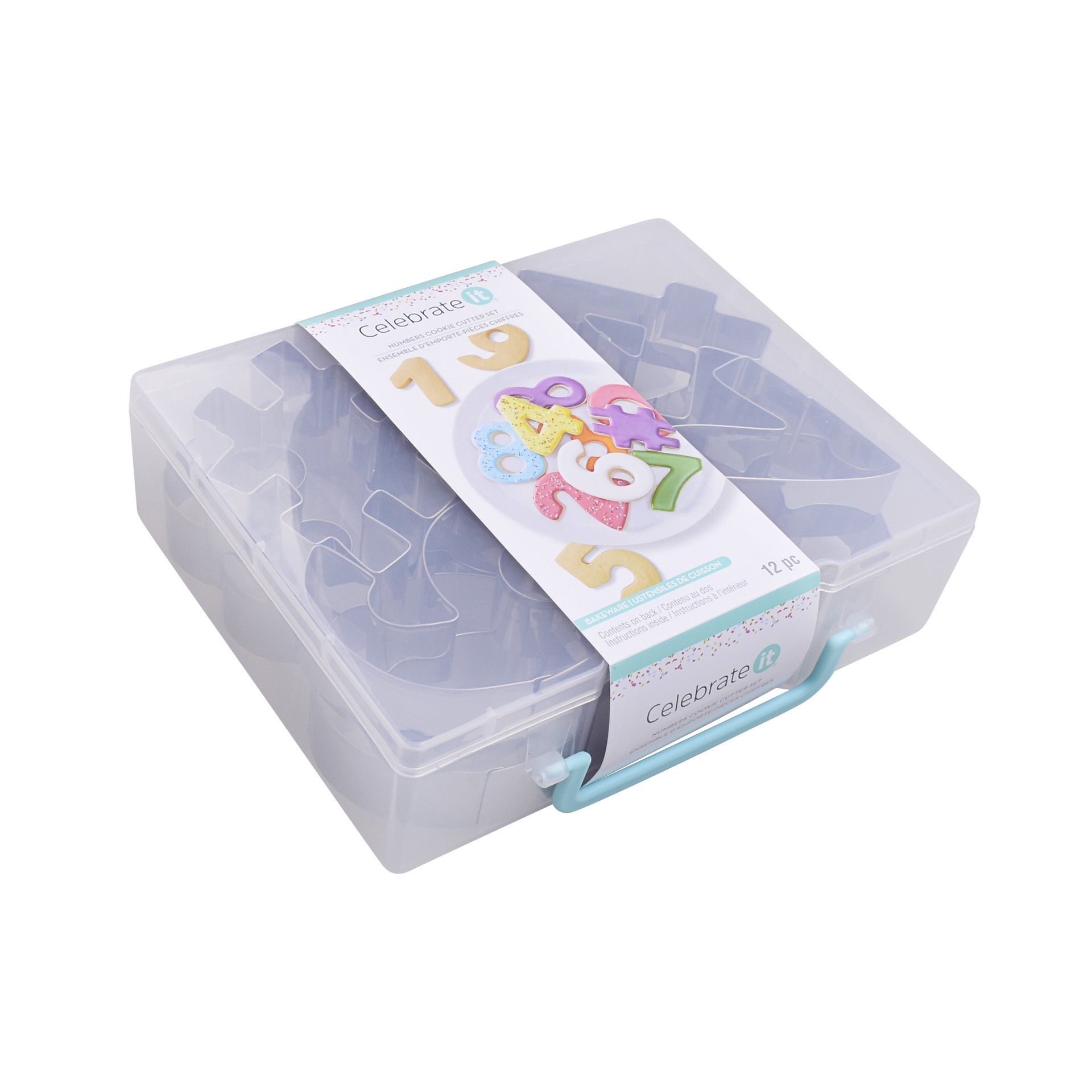 slide 3 of 4, Numbers Stainless Steel Cookie Cutter Set By Celebrate It, 3.25 in x 1 in