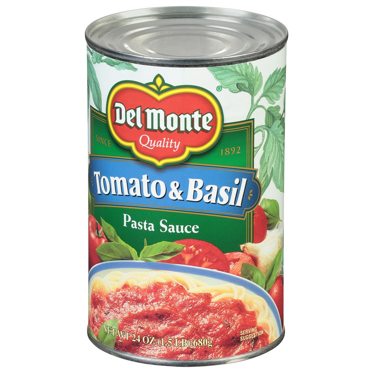 slide 3 of 9, Del Monte Spaghetti Sauce Tomato & Basil, 24 oz