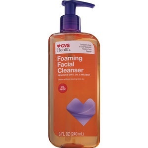 slide 1 of 1, CVS Health Oil-Free Foaming Facial Cleanser, 8 OZ, 8 oz