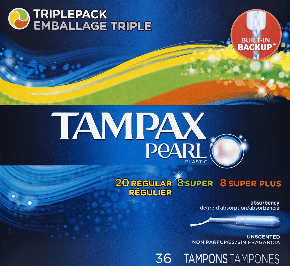 slide 1 of 5, Tampax Tampons 36 ea, 36 ct