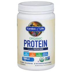 Garden of Life Organic Vanilla Flavor Protein Shake 18 oz