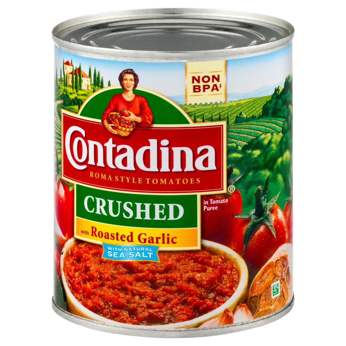 slide 5 of 12, Contadina Crushed Roma Style with Roasted Garlic Tomatoes 28 oz, 28 oz