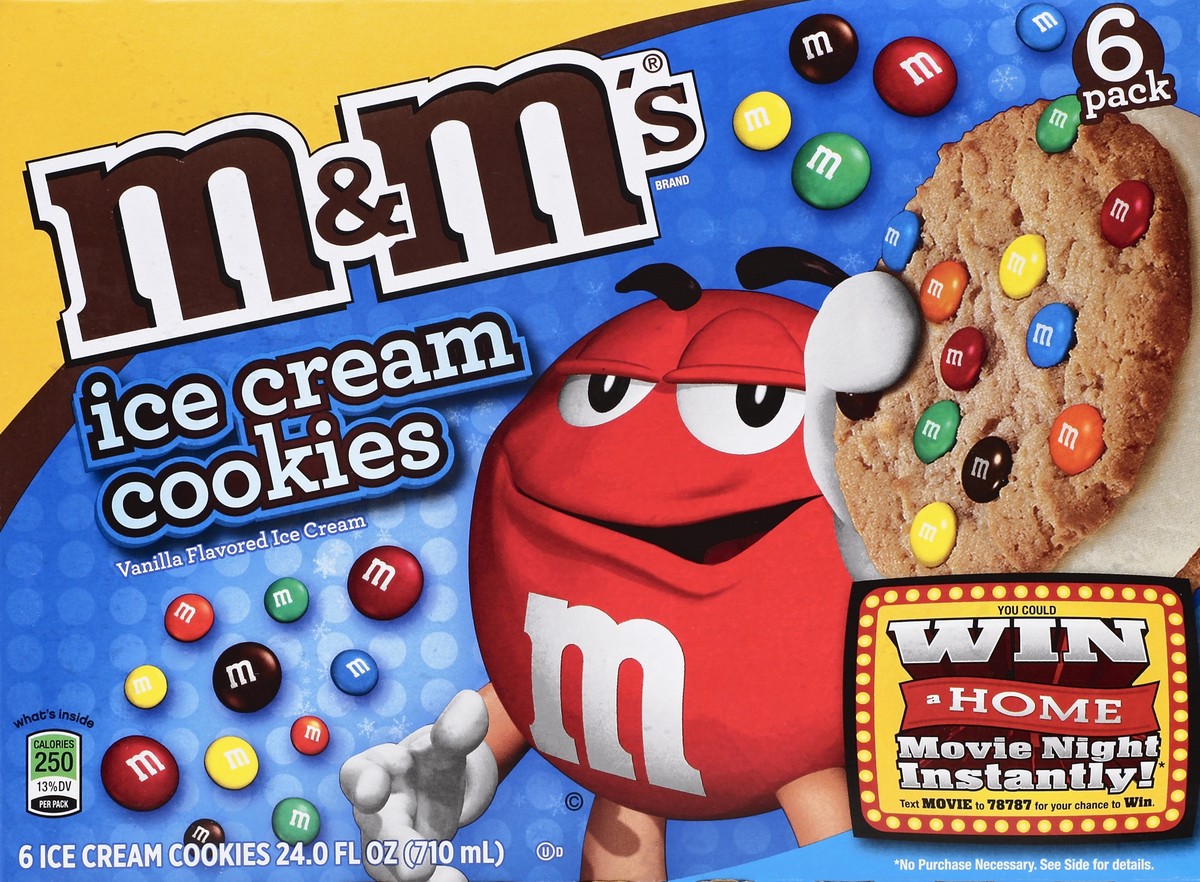 slide 4 of 4, M&M's Ice Cream Cookies 24 oz, 24 oz