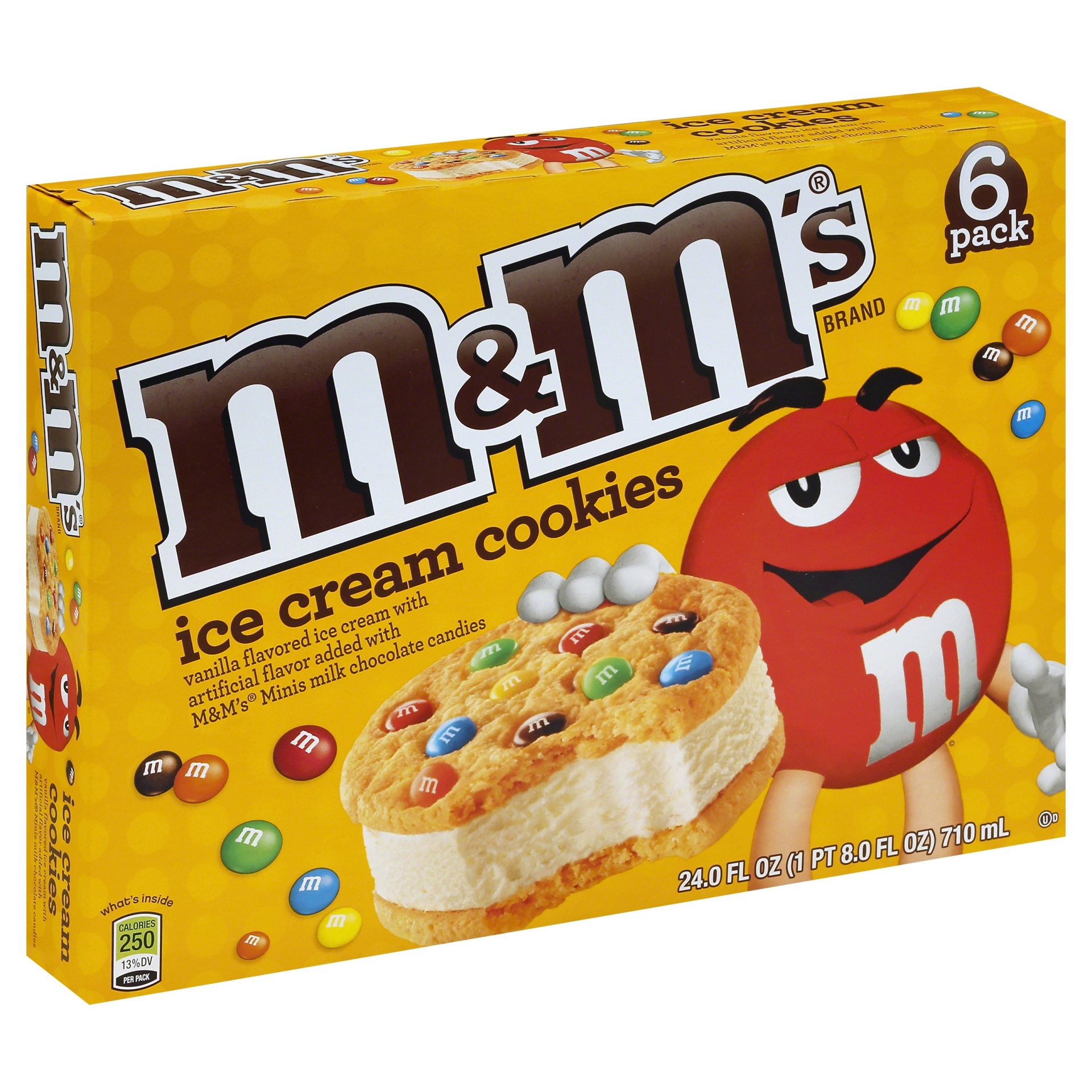 slide 1 of 4, M&M's Ice Cream Cookies 24 oz, 24 oz