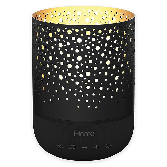 slide 1 of 1, iHome Zenergy Meditative Light & Sound Therapy Candle - Black, 1 ct