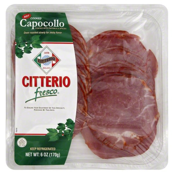 slide 1 of 5, Citterio Fresco Capocollo, 6 oz