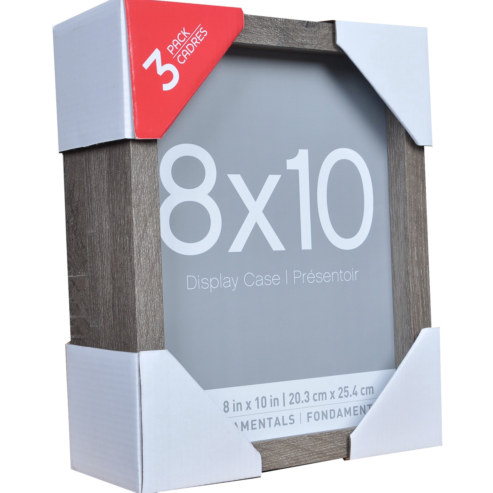 slide 4 of 4, 3 Pack Fundamentals 8" X 10" Gray Shadow Boxes By Studio Decor, 8 in x 10 in