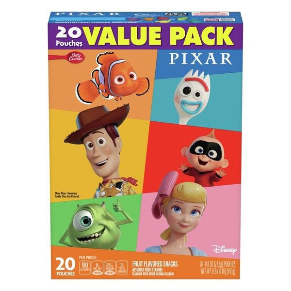 slide 1 of 1, Betty Crocker Disney Pixar Fruit Snacks, Value Pack, 20 ct, 20 ct