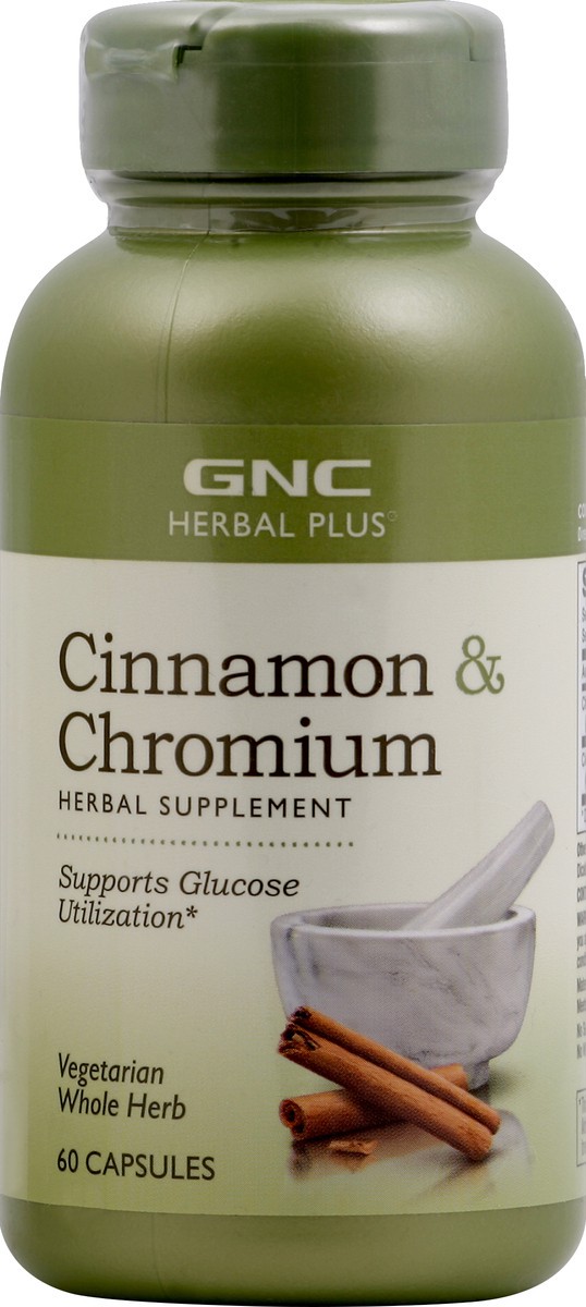 slide 5 of 6, GNC Cinnamon & Chromium 60 ea, 60 ct