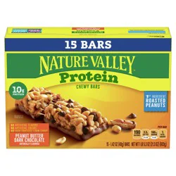 Nature Valley Protein Peanut Butter Dark Chocolate Mega Pack 15-1.42 Oz Bars