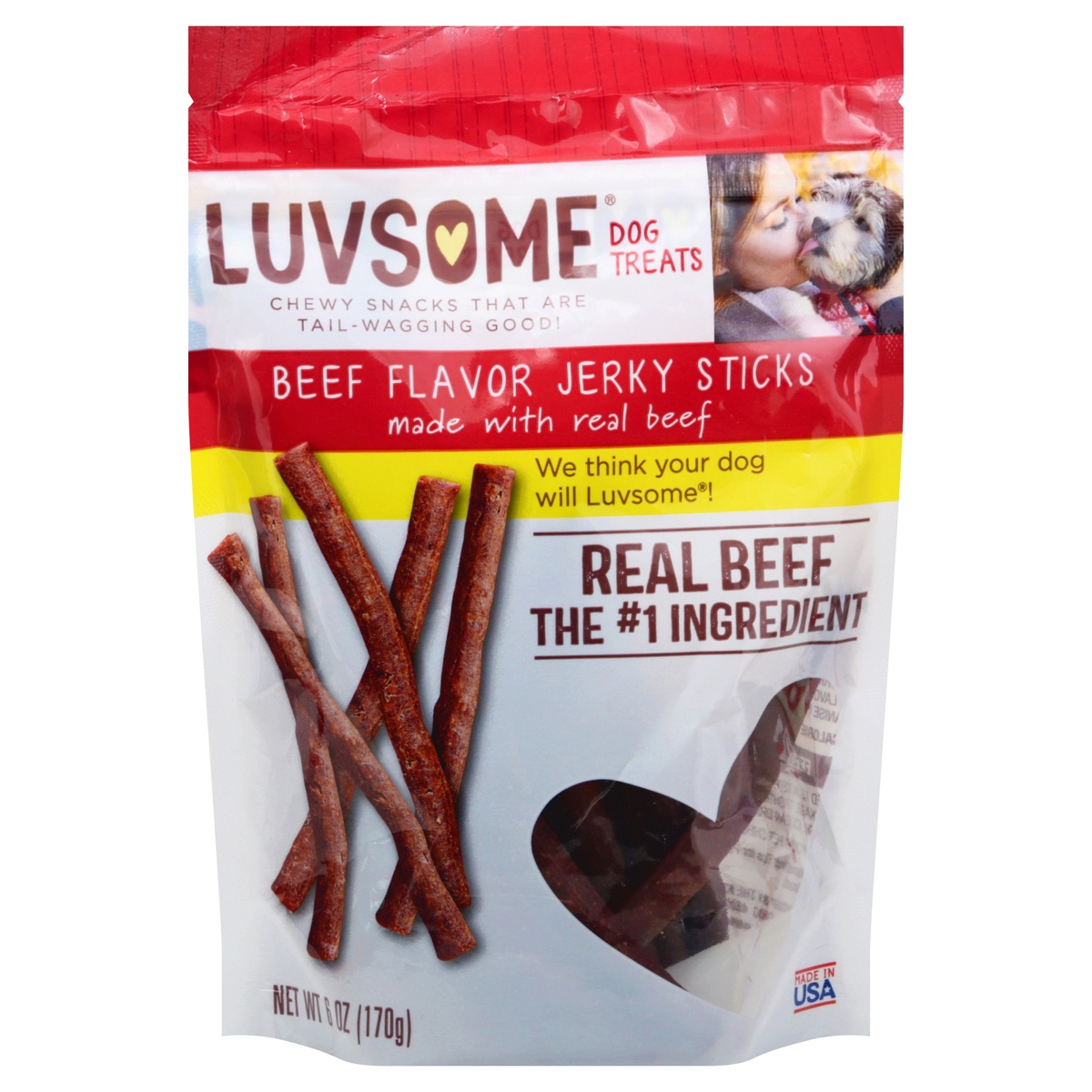 Luvsome Beef Flavor Jerky Stick Dog Treats 6 oz Shipt