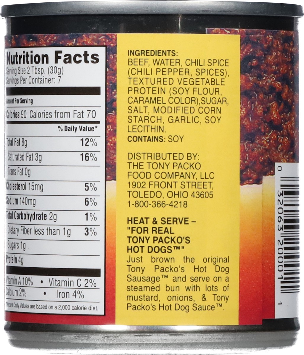 slide 3 of 13, Tony Packo's Hot Dog Sauce with Beef 7.5 oz, 7.5 oz