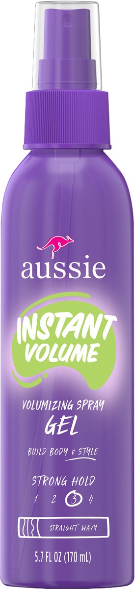 slide 3 of 3, Aussie Instant Volume Volumizing Spray Gel for Wavy Hair, and Straight Hair, 5.7 fl oz