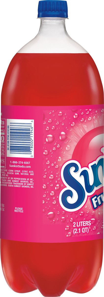 slide 3 of 7, Sunkist Fruit Punch Soda- 2 liter, 2 liter