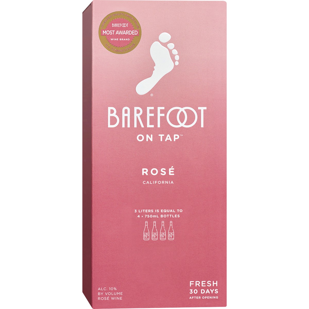 slide 3 of 5, Barefoot Box Wine, 3 liter