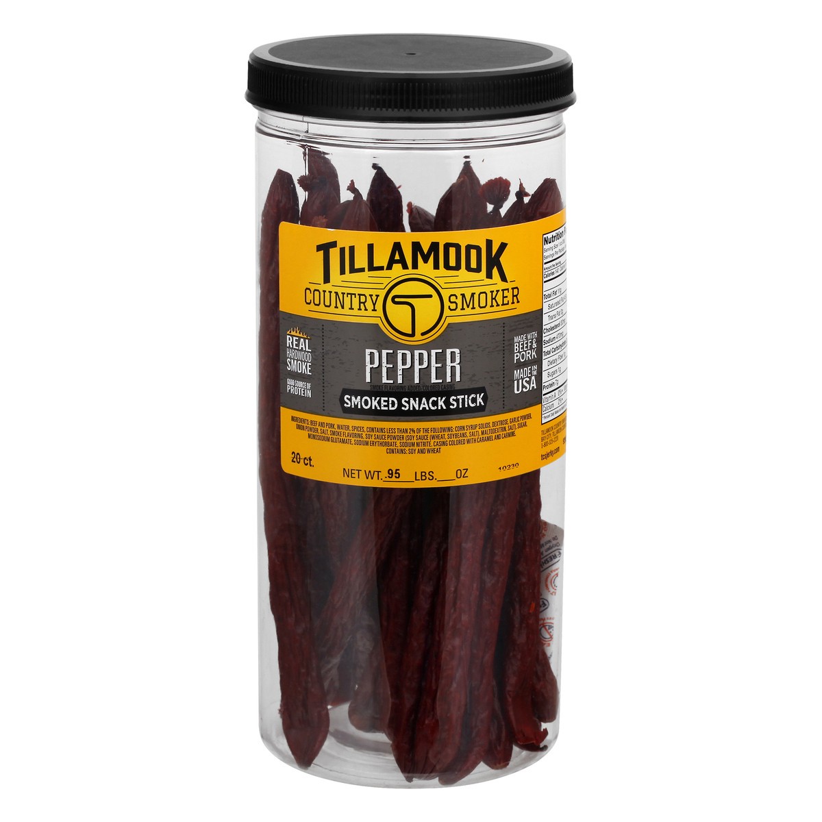 slide 9 of 13, Tillamook Smoked Pepper Snack Stick 20 ea, 20 ct