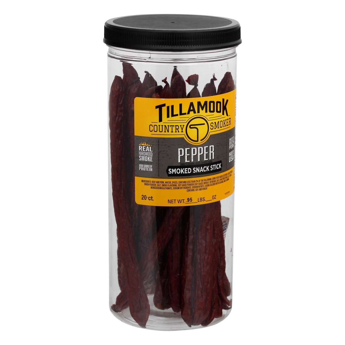 slide 8 of 13, Tillamook Smoked Pepper Snack Stick 20 ea, 20 ct