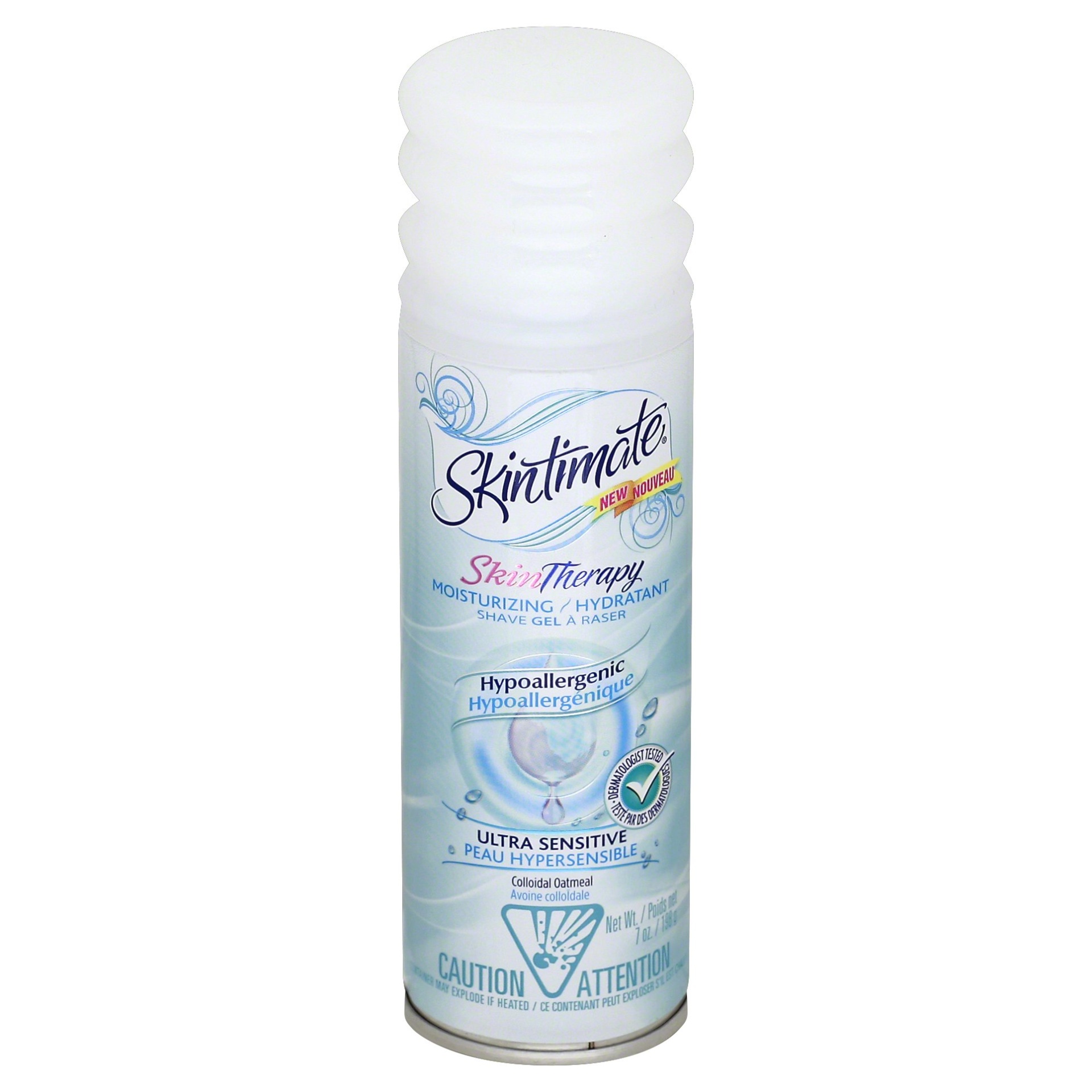 slide 1 of 2, Skintimate Hypoallergenic Ultra Sensitive Shaving Gel, 7 oz