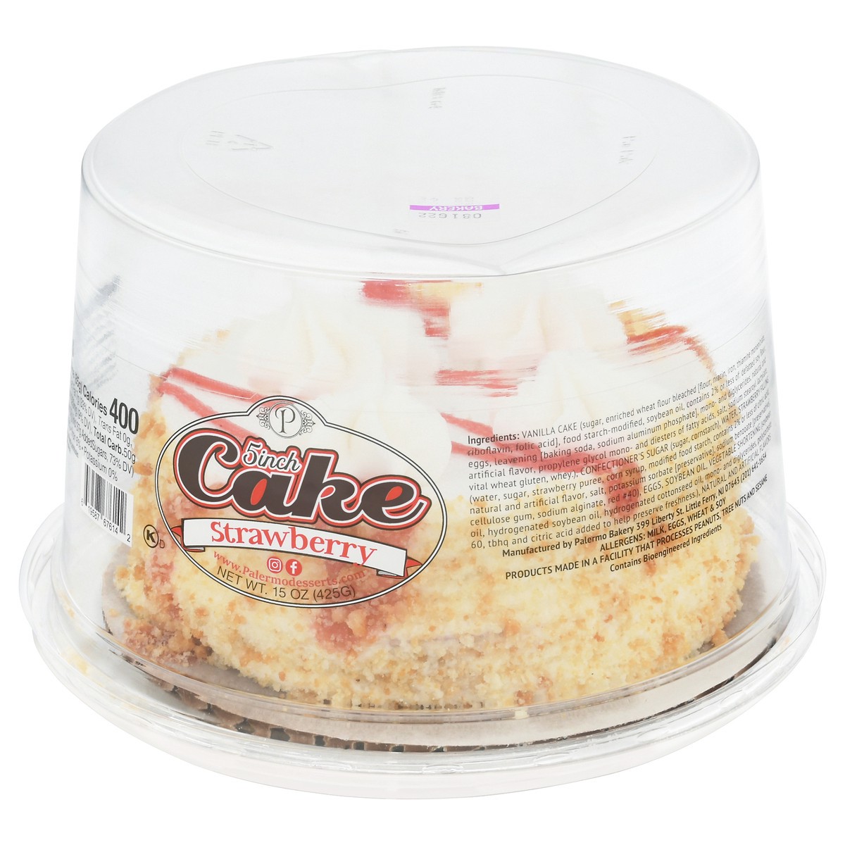 slide 16 of 16, Palermo 5 Inch Strawberry Cake 15 oz, 15 oz