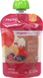 Fruity U 2 (6+ Months) Organic Apple Banana Berries Baby Food 3.5 oz