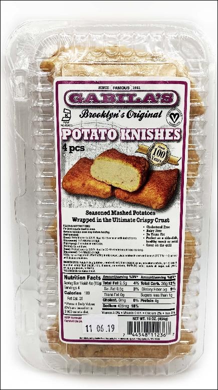 slide 1 of 1, Gabila's Knish - Potato, 16 oz