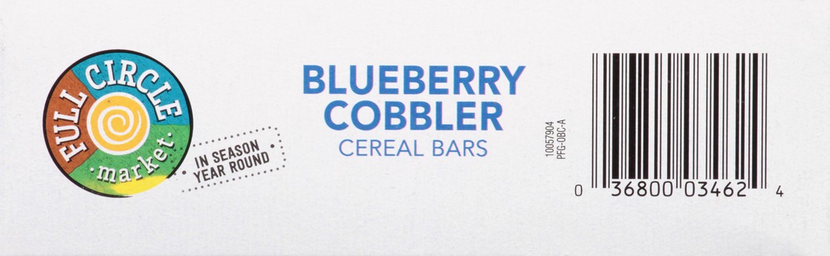 slide 3 of 9, Full Circle Market Blueberry Cobbler Cereal Bars 6 ea, 6 ct