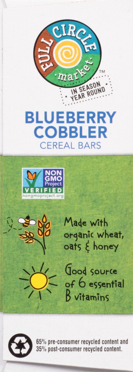 slide 9 of 9, Full Circle Market Blueberry Cobbler Cereal Bars 6 ea, 6 ct