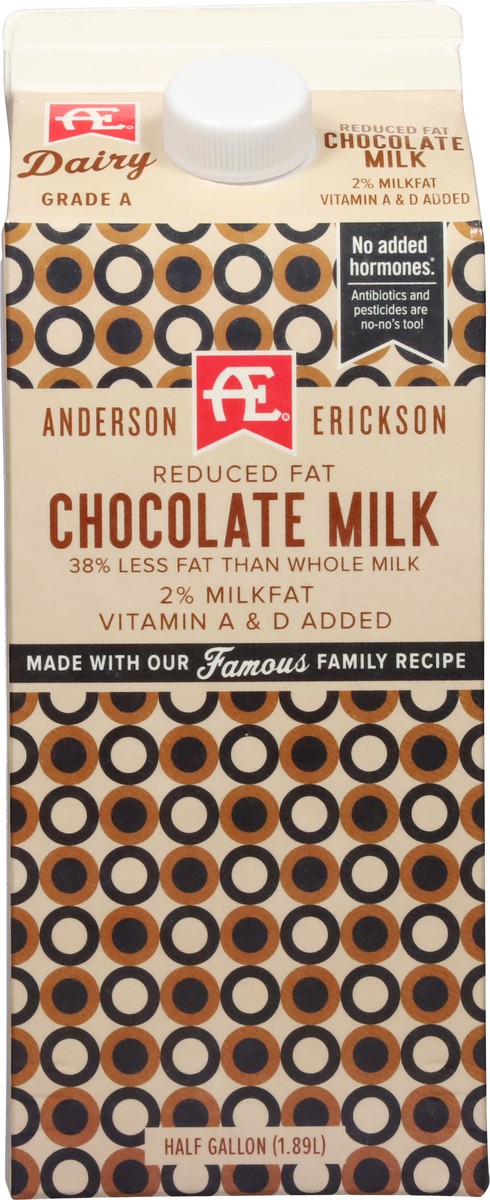 slide 5 of 9, Anderson Erickson Dairy 2% Reduced Fat Chocolate Milk Half Gallon, 1/2 gal